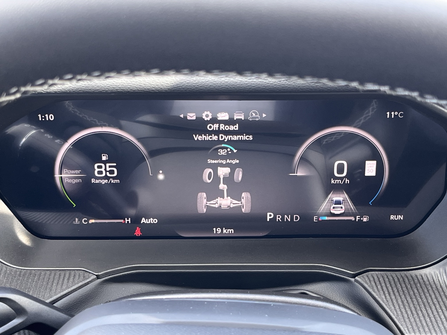 2026 Jeep Cherokee Overland gauge cluster